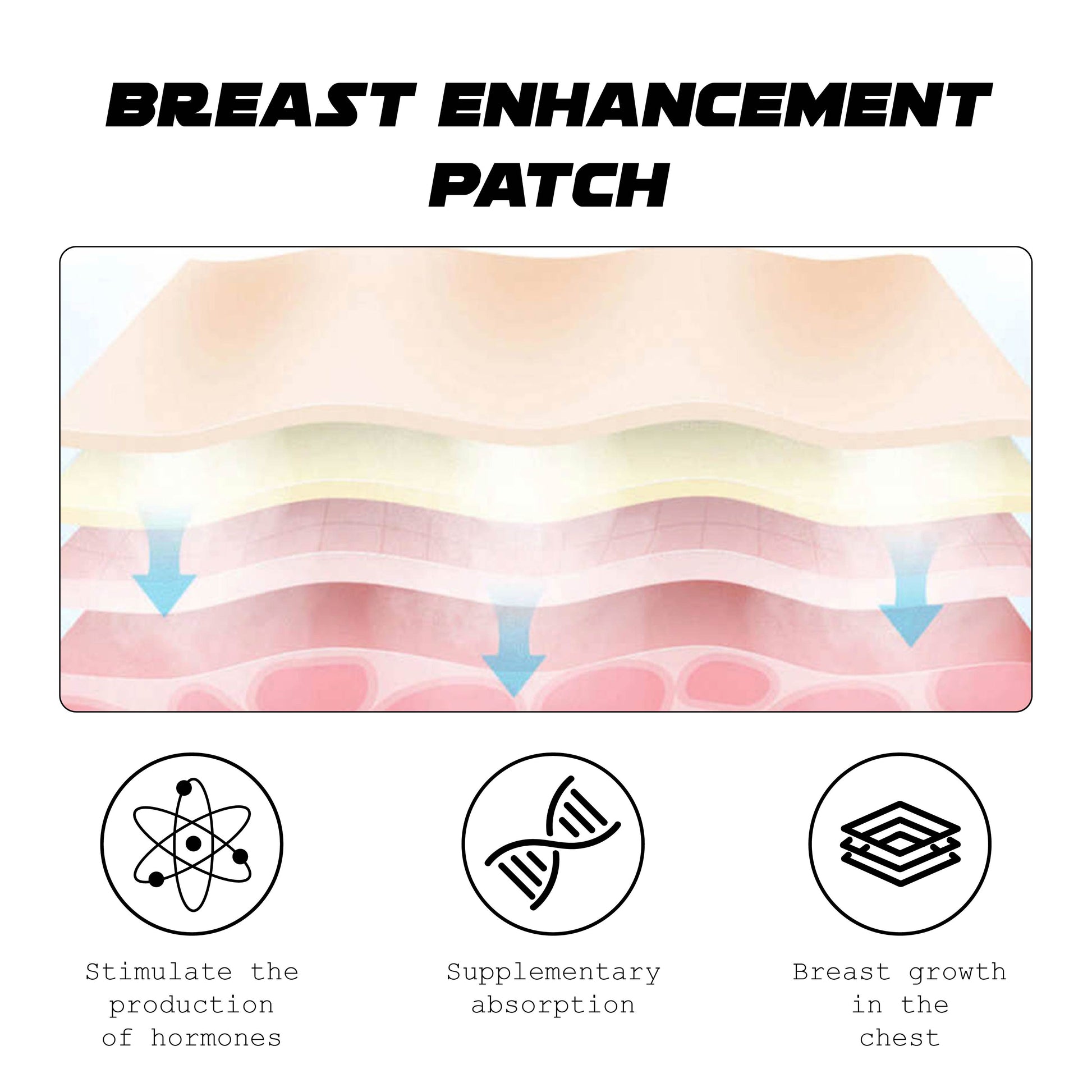  Chest Growth Protein Patch, Breast Enhancement Patch