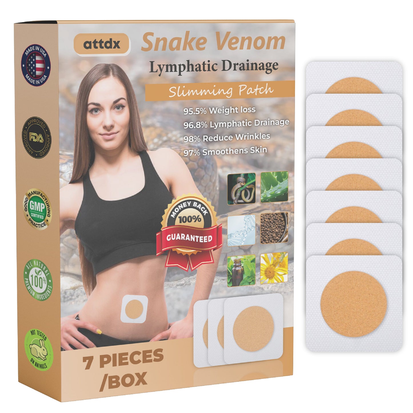 Snake Venom LymphaticDrainage SlimmingPatch Y