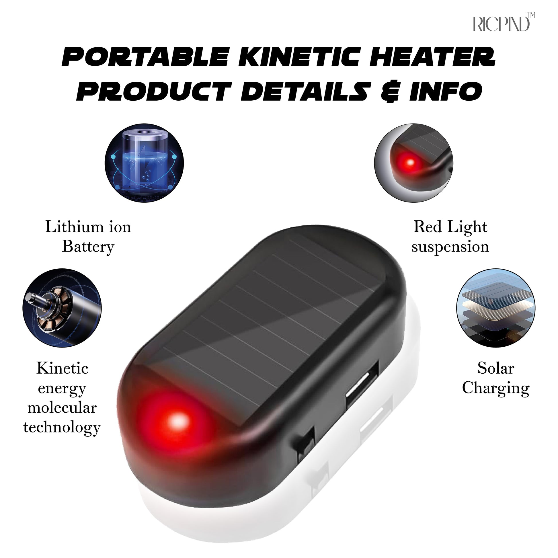 Portable Electromagnetic Molecular Heater with Kinetic Technology
