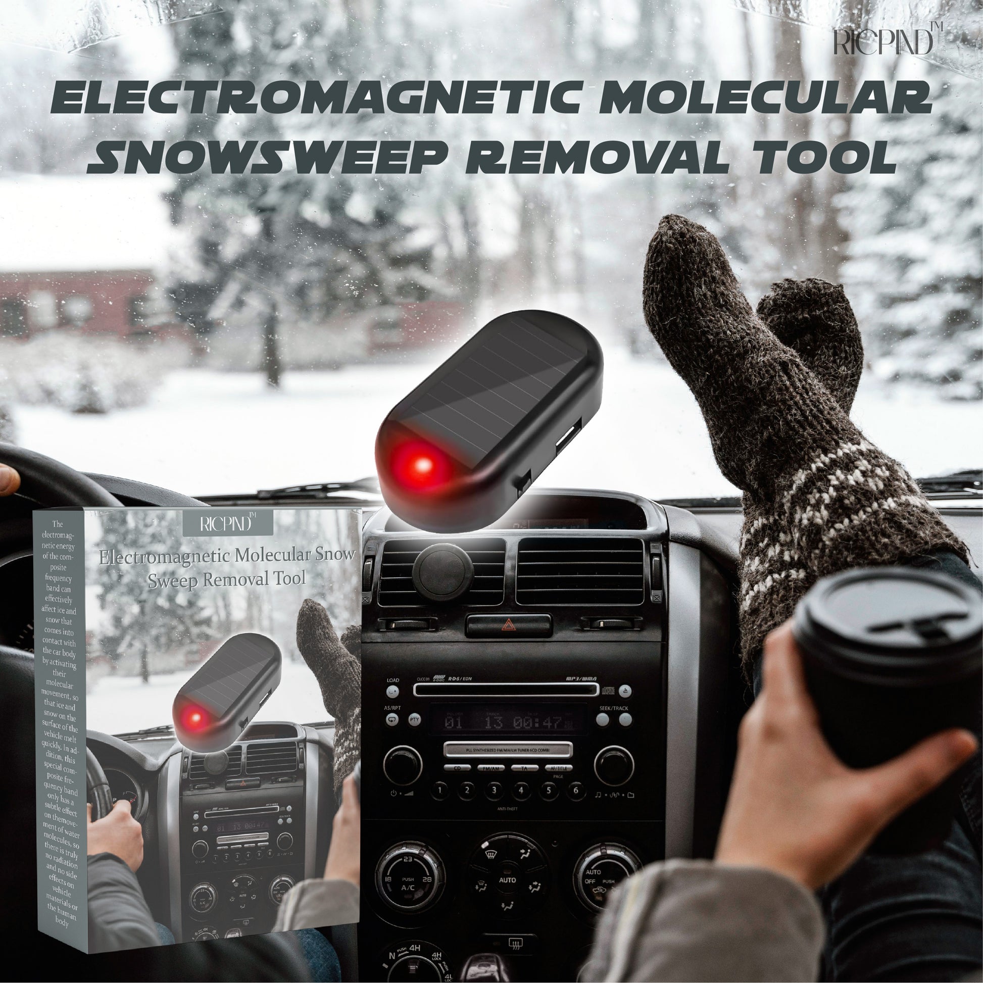 RICPIND Electromagnetic Molecular SnowSweep Removal Tool