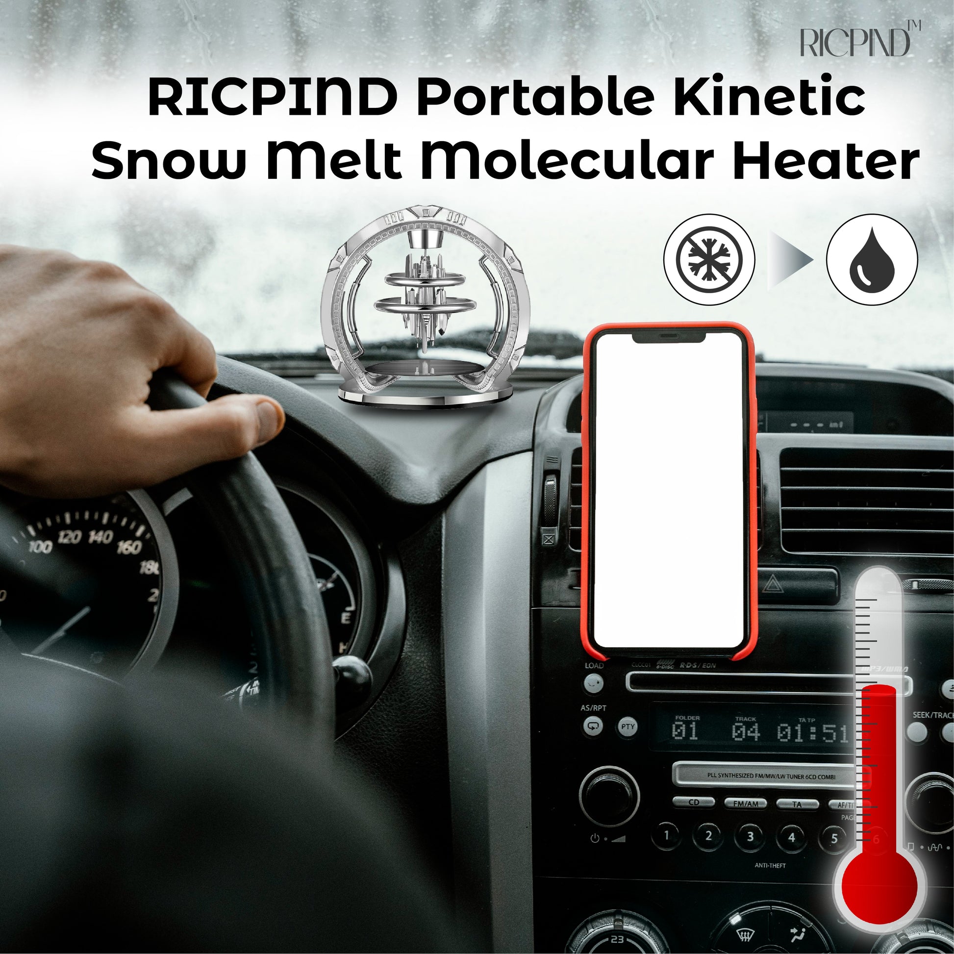 2/4PCS Portable Kinetic Molecular Heater, Kinetic Molecular Heater